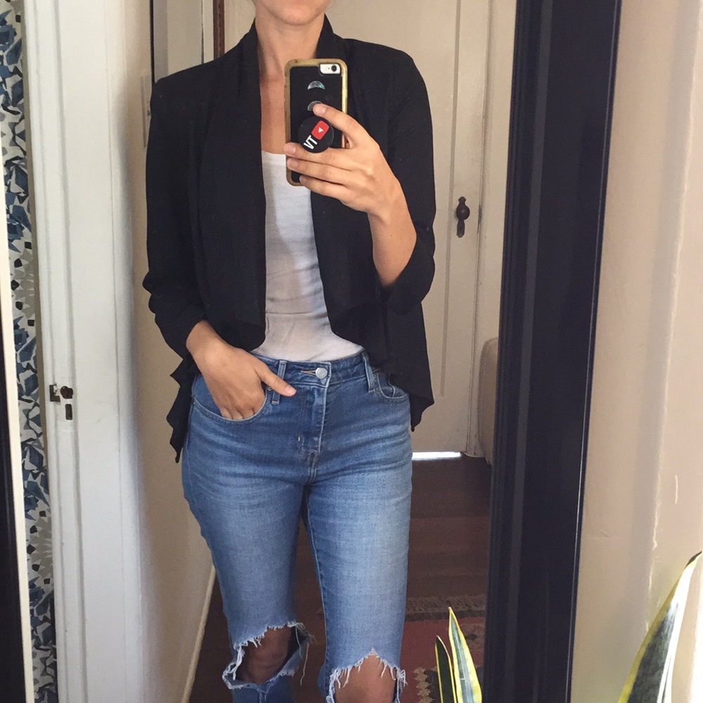 GUESS Black Cropped Blazer